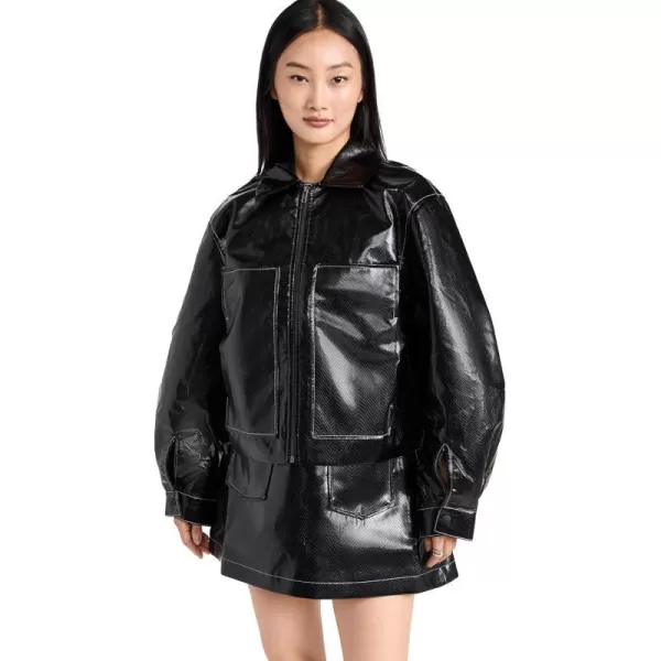 BAUM UND PFERDGARTEN Womens Bathilde JacketBlack Snake