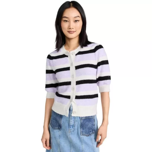 BAUM UND PFERDGARTEN Womens Carlee CardiganLavender Stripe