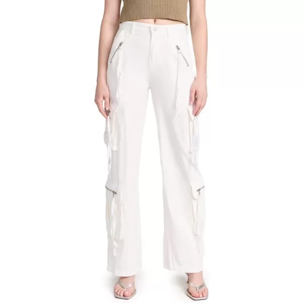 BLANKNYC Womens Luxury Clothing Rib Cage Wide Leg Oversized Cargo Pants Comfortable amp StylishCreamy Scoop