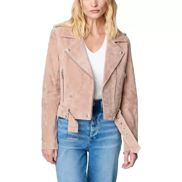 BLANKNYC womens Luxury Clothing Cropped Suede Leather Motorcycle Jackets Comfortable amp Stylish CoatsDesert Rose