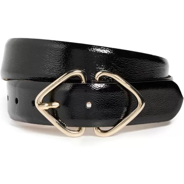 BLow The Belt Womens Livia Gloss BeltBlack Gold