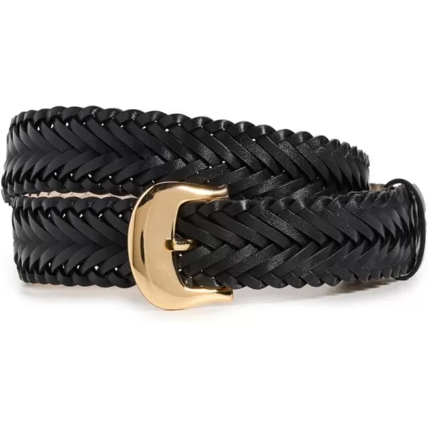 BLow The Belt Womens Talia Braid BeltBlack Gold