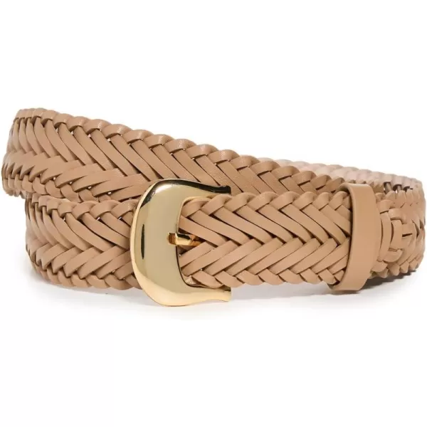 BLow The Belt Womens Talia Braid BeltCamel Gold