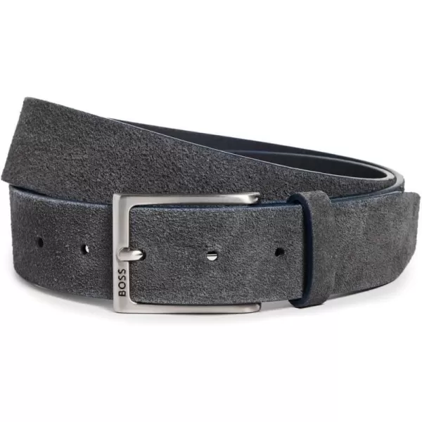 BOSS Mens Branded Buckle Suede Leather Casual BeltAdmiral Blue