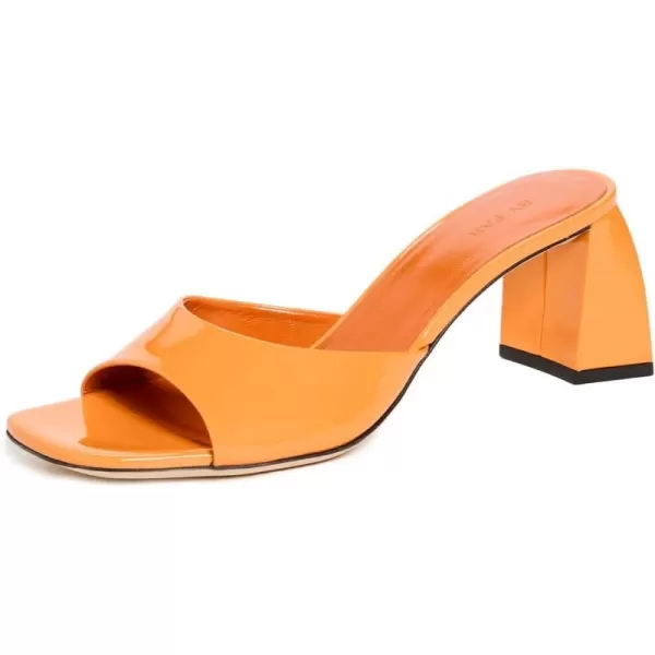 BY FAR Womens Romy Patent Leather SandalsOrange