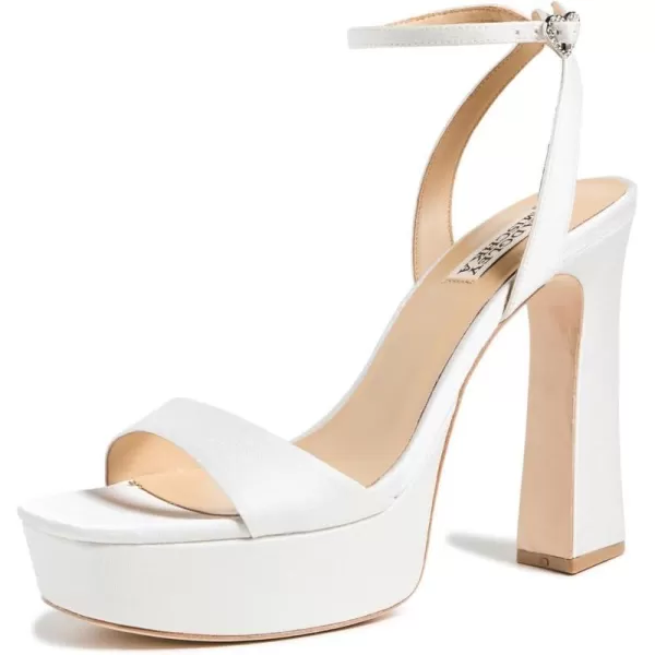 Badgley Mischka Womens CAIA Heeled SandalSoft White