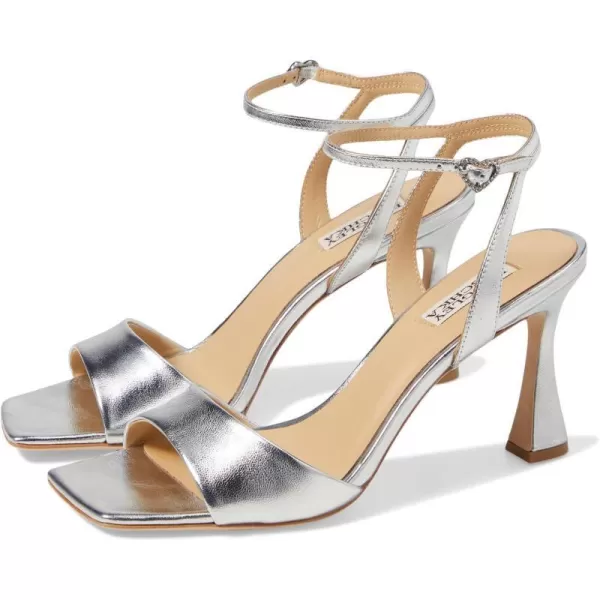 Badgley Mischka Womens Cady Heeled SandalSilver