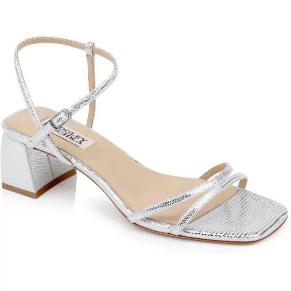 Badgley Mischka Womens Carlota Heeled SandalSilver