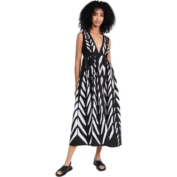 Banjanan Womens Dolly DressBlackWhite