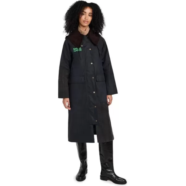 Barbour Womens Ganni x BurghleyNavyClassic