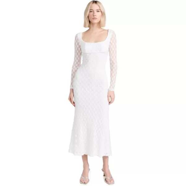 Bardot Womens Adoni Lace Midi DressWhite