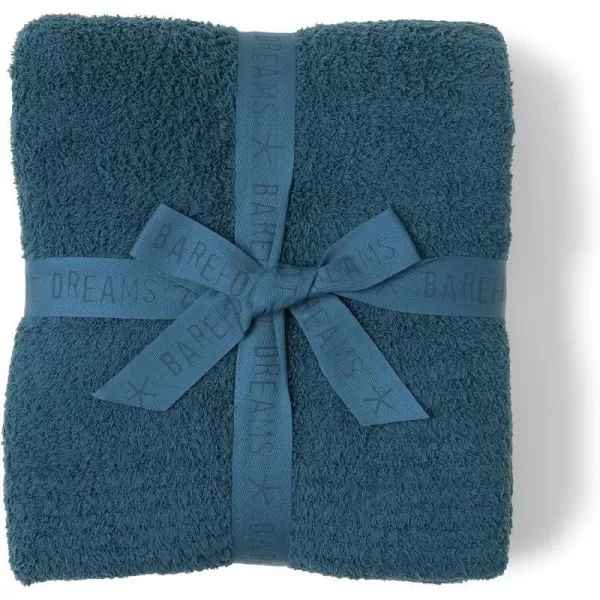 Barefoot Dreams CozyChic Throw Oyster 54x72One Size Midnight Teal