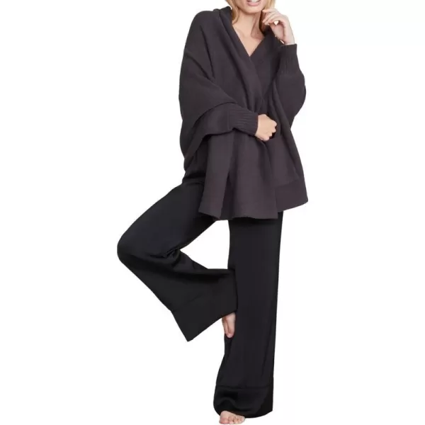 Barefoot Dreams Womens CozyChic Blanket WrapCarbon