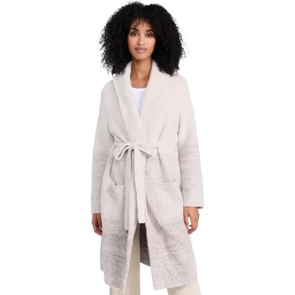 Barefoot Dreams Womens CozyChic Heathered Ombre RobeAlmond Multi