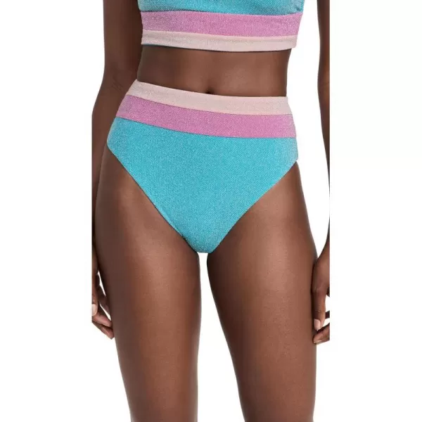 Beach Riot Womens Heidi BottomsAquamarine Colorblock