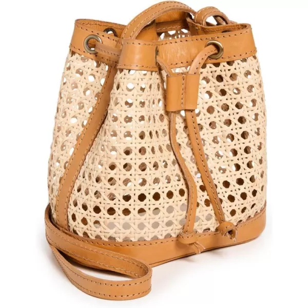 Bembien Womens Benna Mini Bucket BagCaramel Rattan