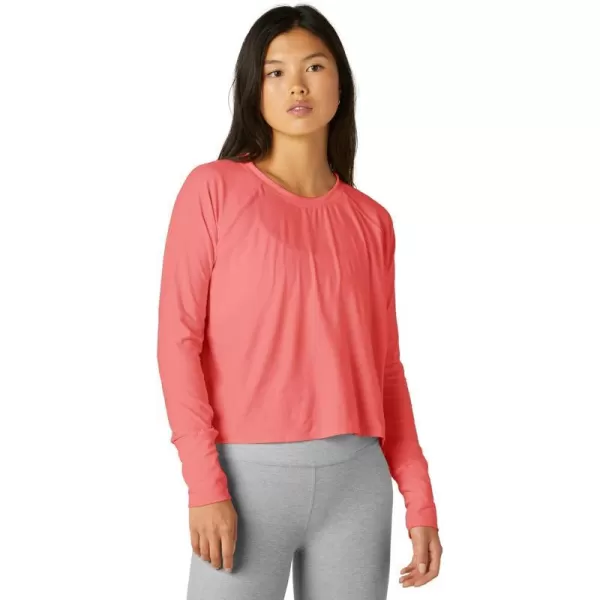 Beyond Yoga Womens Featherweight Daydreamer PulloverSun Kissed Coral Heather