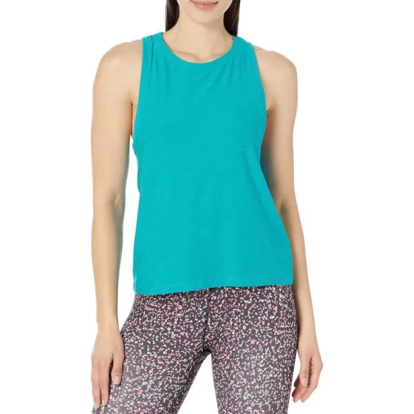 Beyond Yoga Womens Featherweight Rebalance TankPeacock Blue Heather