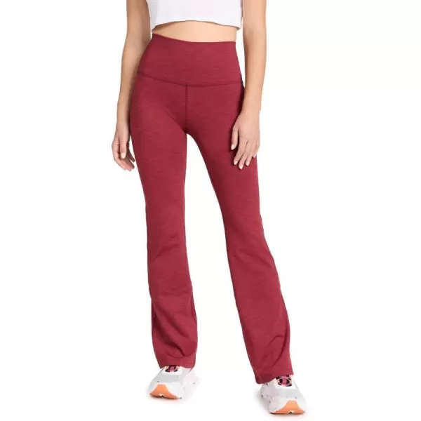 Beyond Yoga Womens Heather Rib High Waisted Practice PantsRosewood Heather Rib