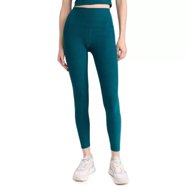 Beyond Yoga Womens Spacedye Caught in The Midi HW LeggingsLunar Teal Heather