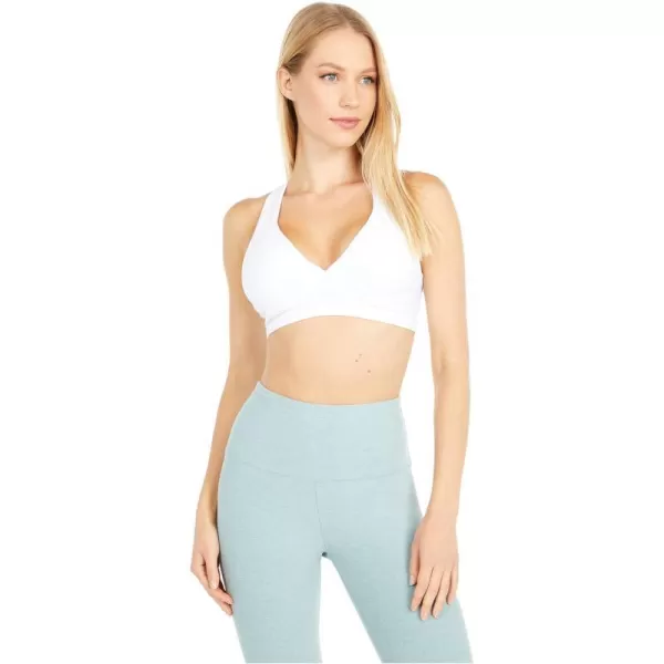 Beyond Yoga Womens Spacedye Lift Your Spirits BraCloud White