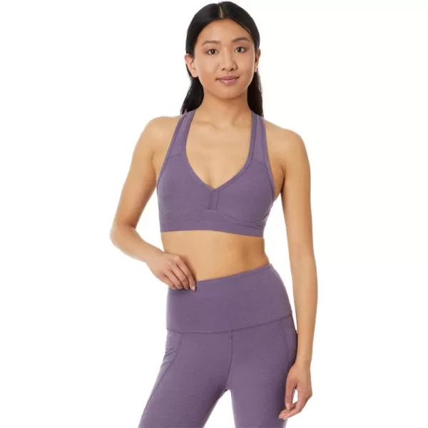 Beyond Yoga Womens Spacedye Lift Your Spirits BraPurple Haze Heather