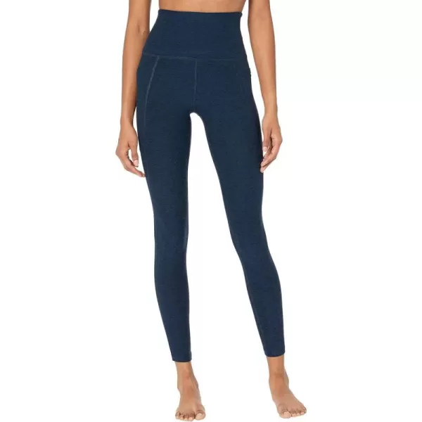 Beyond Yoga Womens Spacedye Out of Pocket High Waisted Midi LeggingsNocturnal Navy