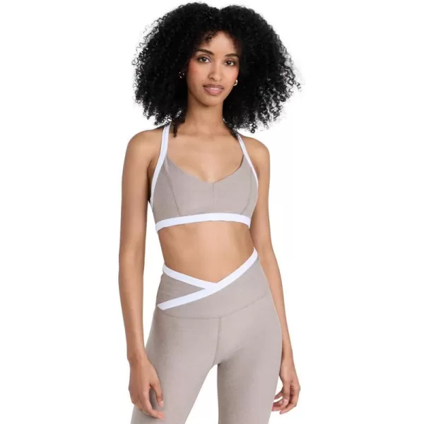 Beyond Yoga Womens Spacedye Outlines BraBirchCloud White