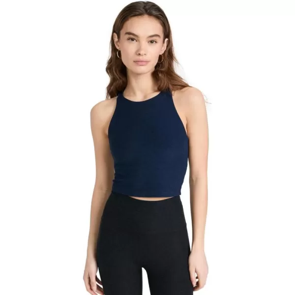 Beyond Yoga Womens Spacedye Refocus Cropped TankNocturnal Navy