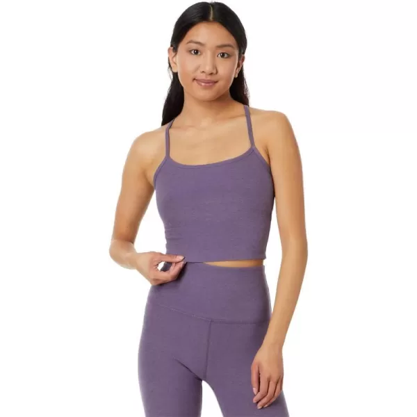 Beyond Yoga Womens Spacedye Slim Racerback Cropped TankPurple Haze Heather