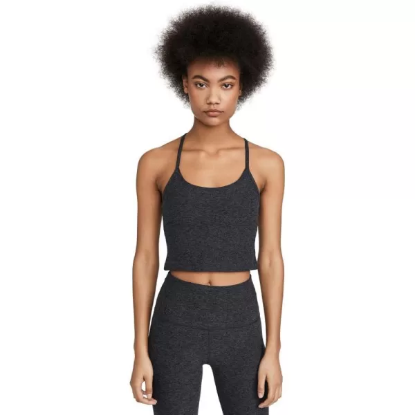 Beyond Yoga Womens Spacedye Slim Racerback TankBlackCharcoal