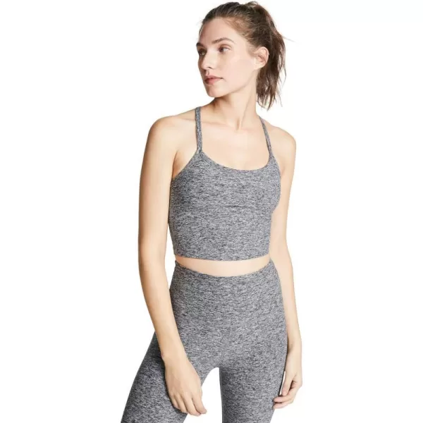 Beyond Yoga Womens Spacedye Slim Racerback TankBlackWhite Spacedye