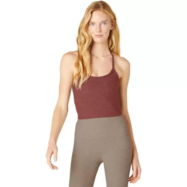 Beyond Yoga Womens Spacedye Slim Racerback TankGrape Rose Heather