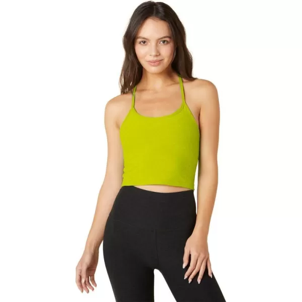 Beyond Yoga Womens Spacedye Slim Racerback TankLime Citron Heather