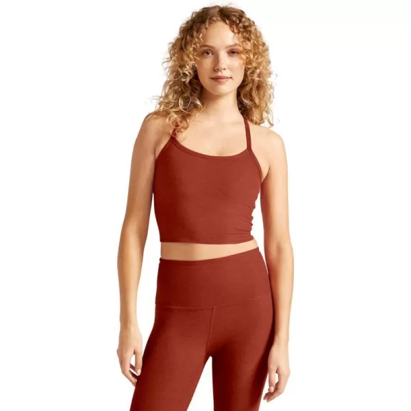 Beyond Yoga Womens Spacedye Slim Racerback TankRed Sand Heather