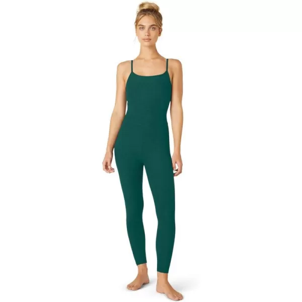 Beyond Yoga Womens Spacedye Uplevel Midi JumpsuitLunar Teal Heather