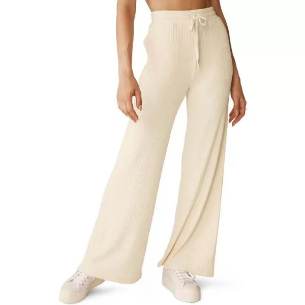 Beyond Yoga Womens Well Traveled Wide Leg PantsIvory