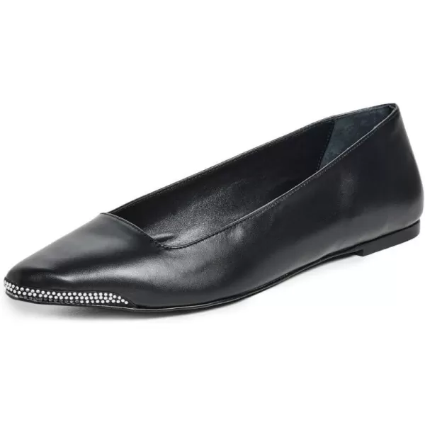 Black Suede Studio Womens Aria FlatsBlack