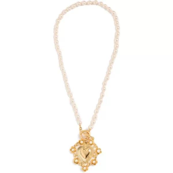 Brinker amp Eliza Womens Adele Pearl NecklaceGold