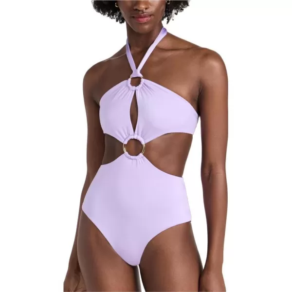 CIN CIN Womens Disco Hoop SwimsuitPeriwinkle