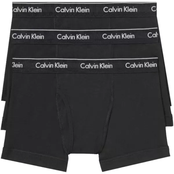 Calvin Klein Mens Cotton Classics 3Pack Trunk3 Black