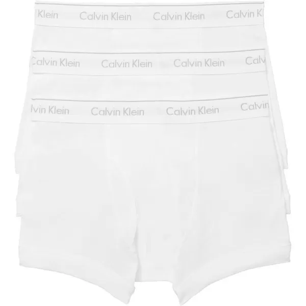 Calvin Klein Mens Cotton Classics 3Pack TrunkWhite