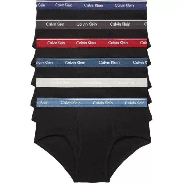 Calvin Klein Mens Cotton Classics Multipack BriefsBlack Bodies W Laquer Riverbed Heather Riverbed Phantom Chino Blue Heather Grey