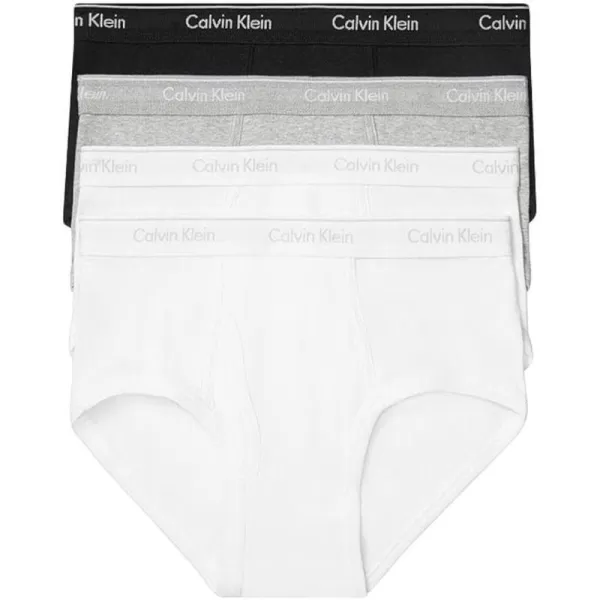 Calvin Klein Mens Cotton Classics Multipack BriefsBlack2 WhiteHeather Grey