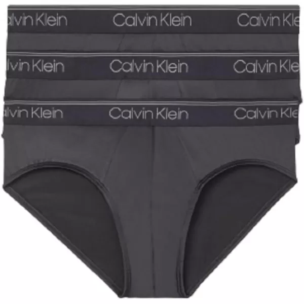 Calvin Klein Mens Micro Stretch 3Pack Brief3 Black