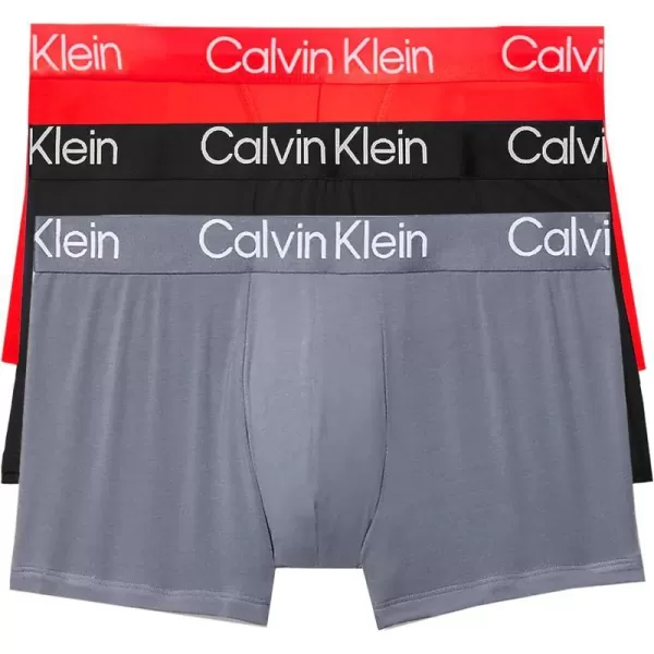 Calvin Klein Mens TrunkFlint StoneBlackRouge