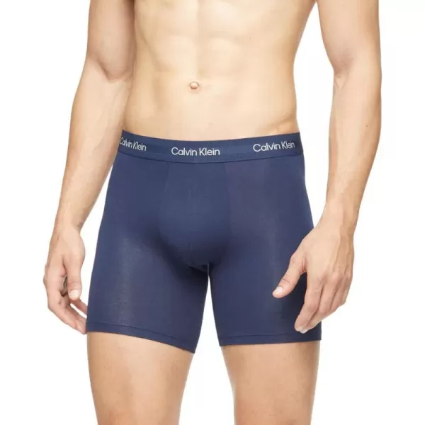 Calvin Klein Mens Ultra Soft Modern Modal Boxer BriefBlue Shadow