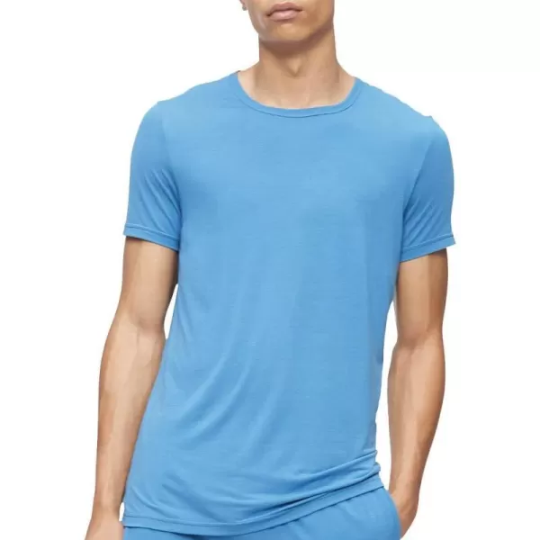 Calvin Klein Mens UltraSoft Modern Modal Lounge Crewneck TShirtTapestry Teal