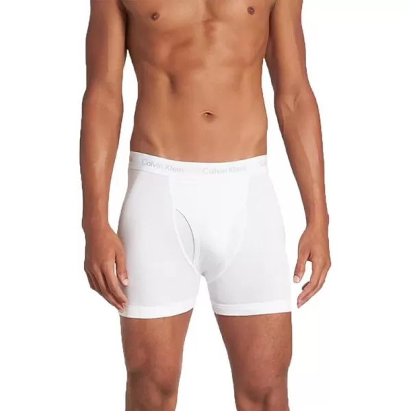 Calvin Klein Mens Underwear Cotton Classics Multipack Boxer BriefsWhite 2021