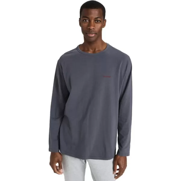 Calvin Klein Underwear Mens Modern Cotton Lounge Long Sleeve Crew Neck TopCharcoal Heather